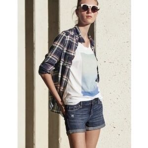 Paige Jimmy Jimmy Distressed Denim Jean Shorts SIZE 30